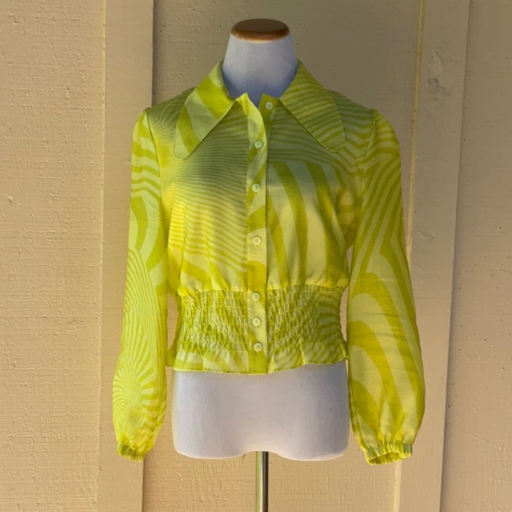 Baum & Pferdgarten • Lime Minna Blouse, size EU 42 / US 10 - Picture 3 of 10
